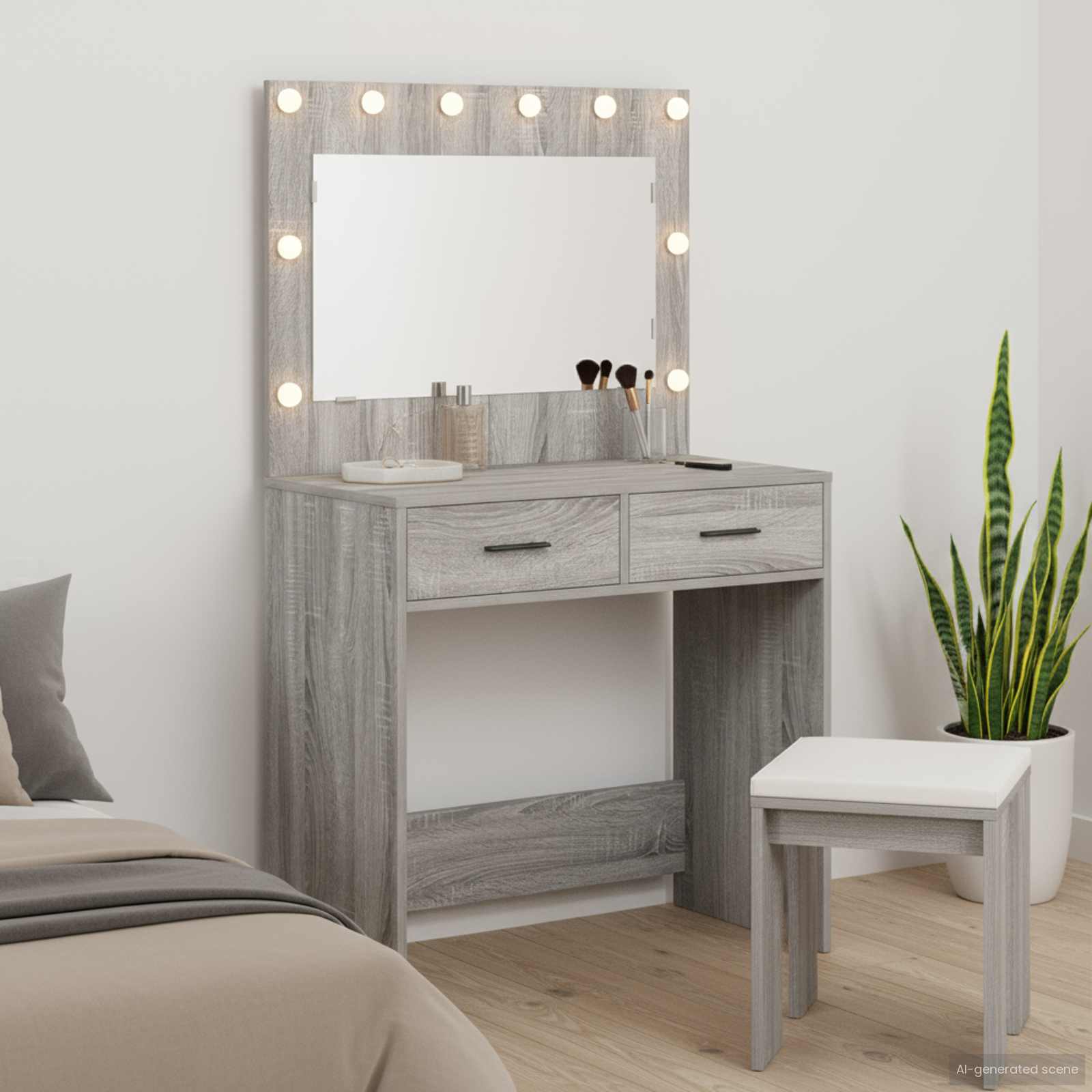Mesa Tocador con cajón 50 x 41 x 135 cm Madera de ingeniería