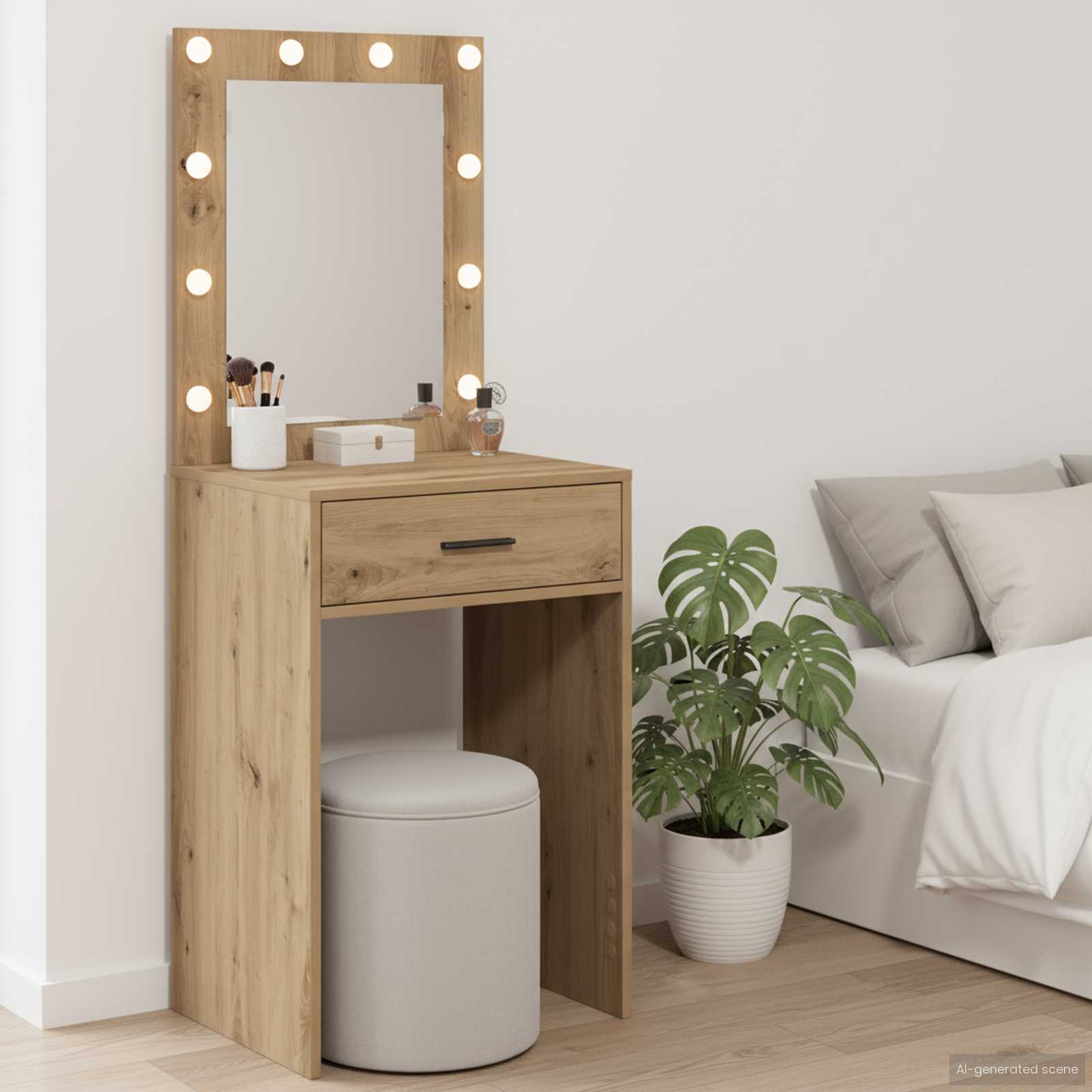 Mesa Tocador con cajón 50 x 41 x 135 cm Madera de ingeniería
