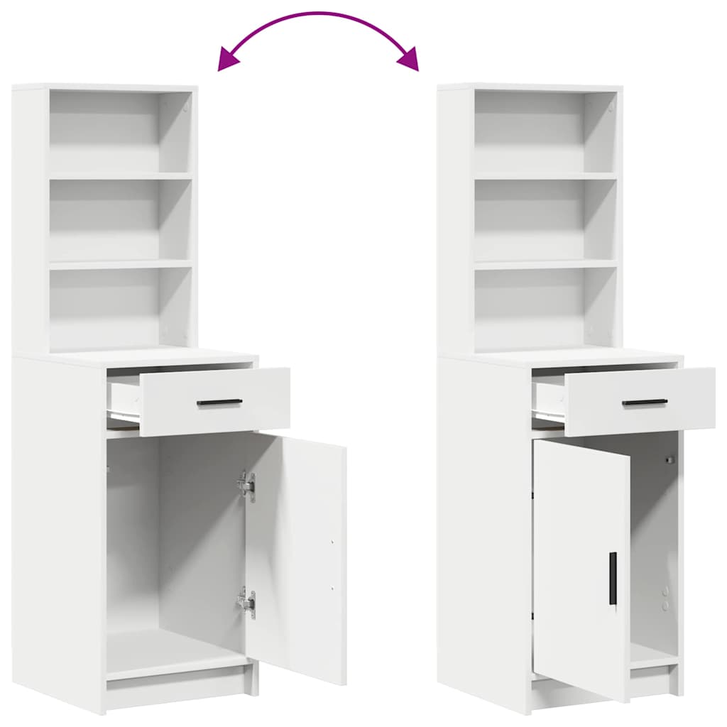 Aparador alto con cajón 40 x 40,5 x 135 cm Madera de ingeniería