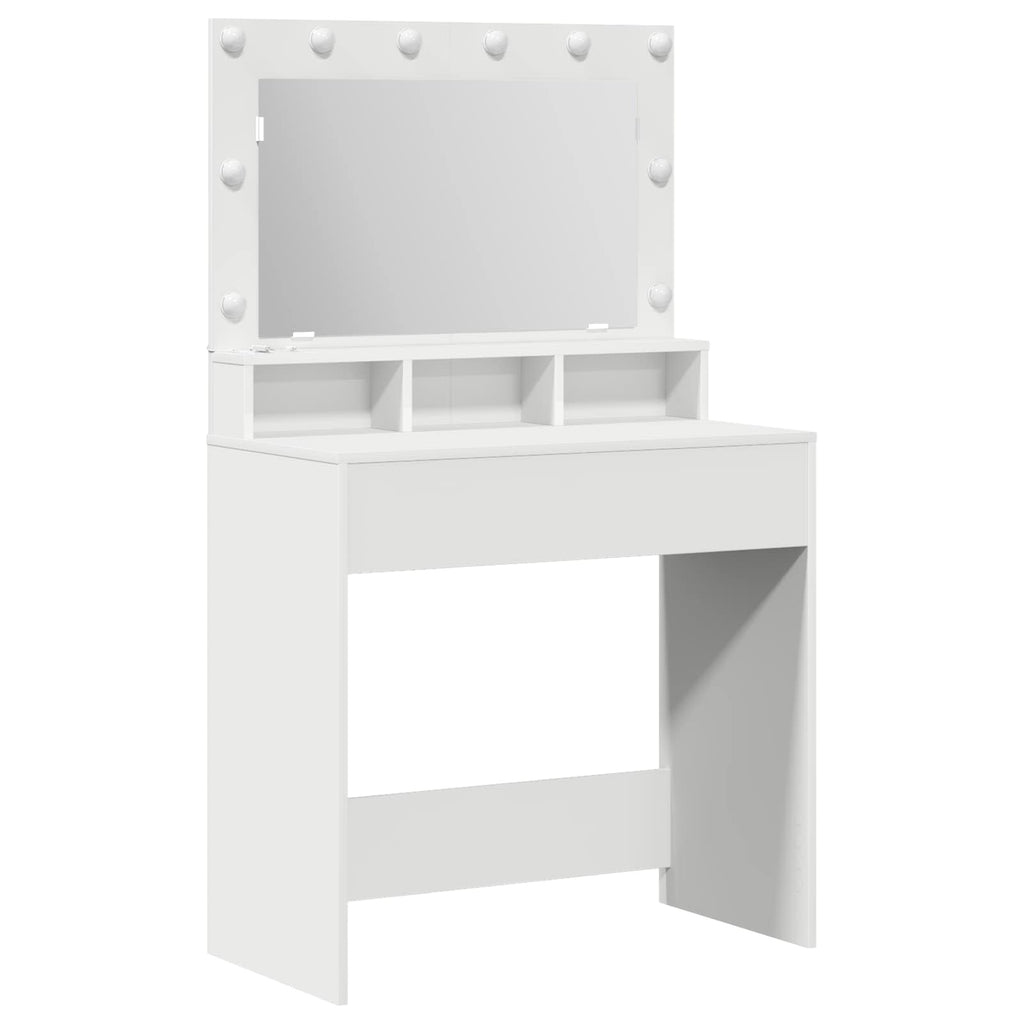 Mesa Tocador con espejo 78,5 x 41 x 135 cm Madera de ingeniería