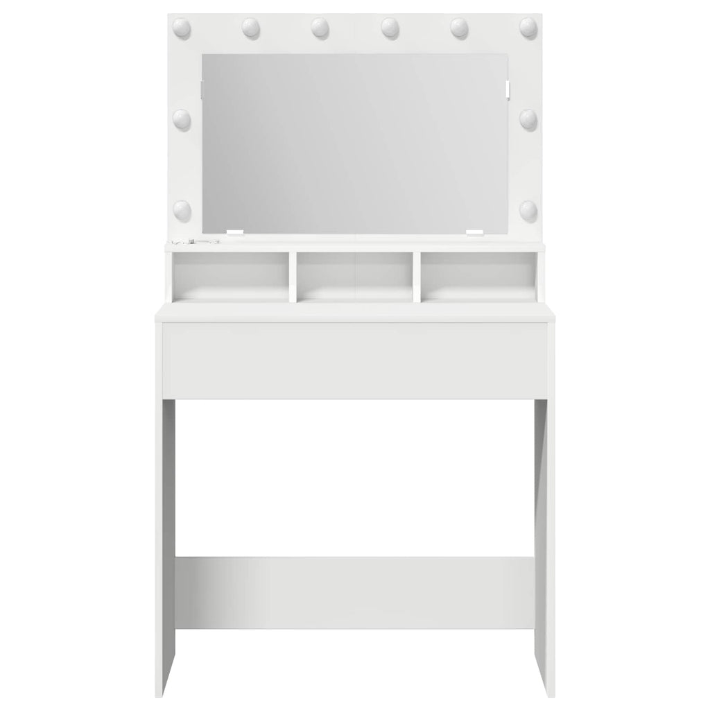 Mesa Tocador con espejo 78,5 x 41 x 135 cm Madera de ingeniería