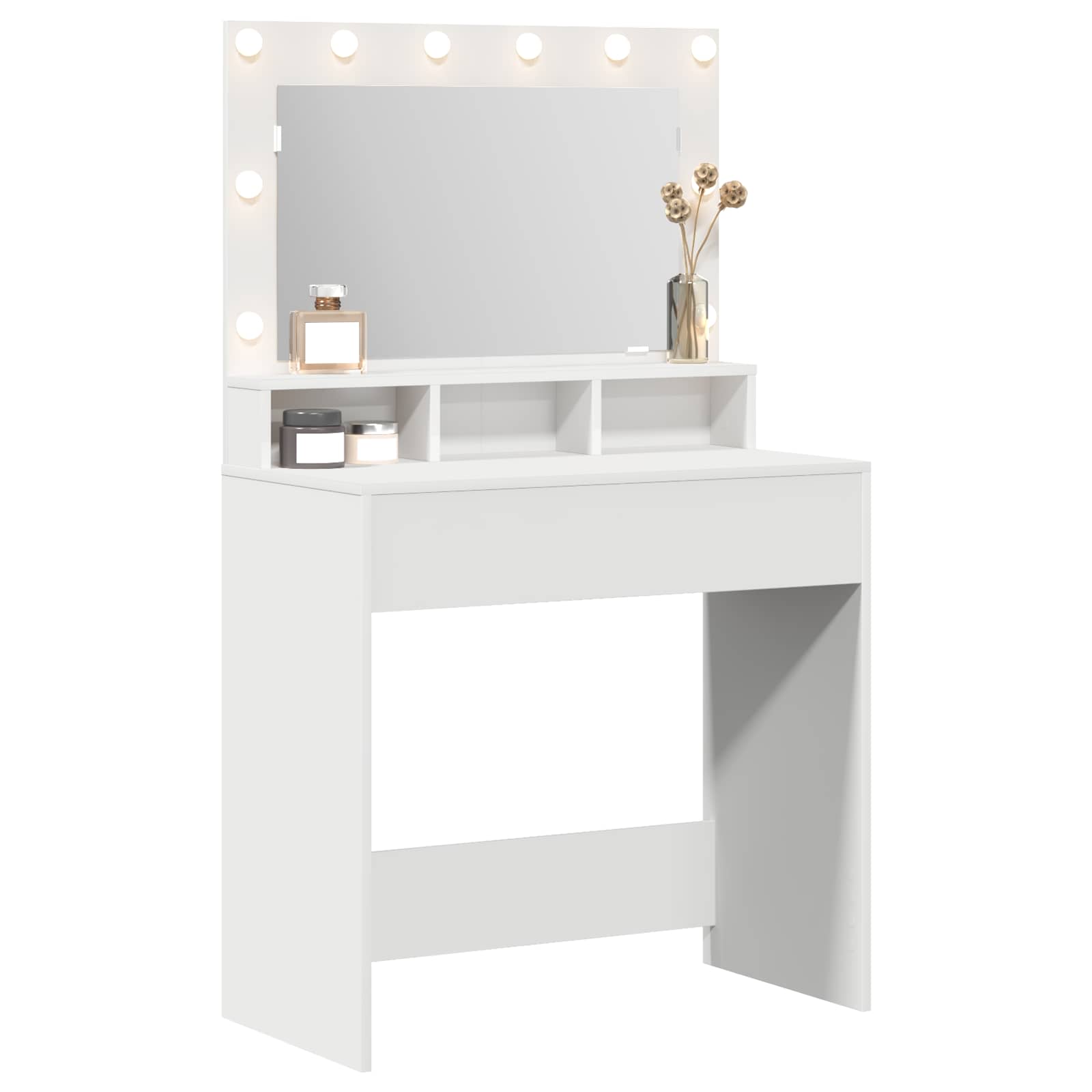 Mesa Tocador con espejo 78,5 x 41 x 135 cm Madera de ingeniería