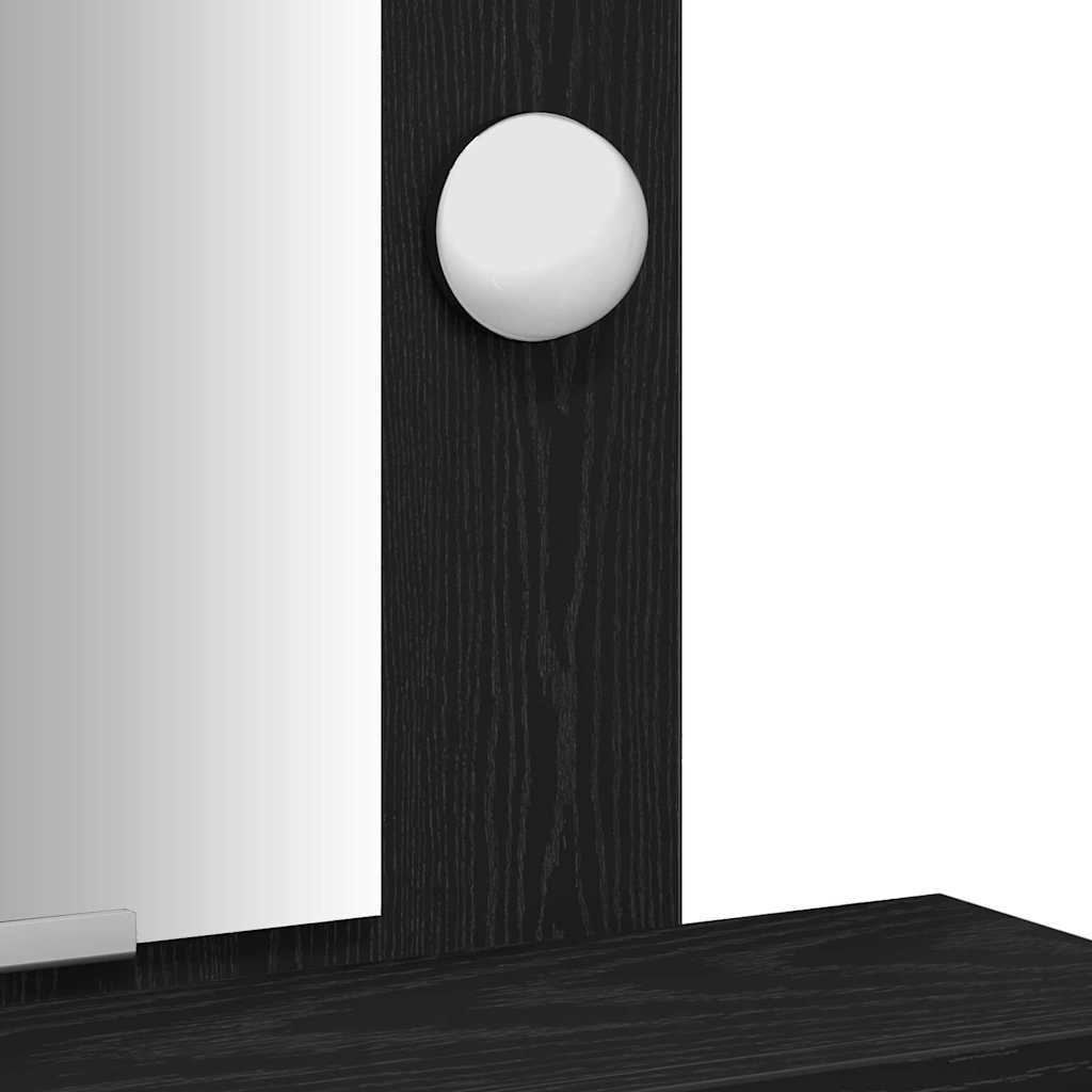 Mesa Tocador Negro 50 x 41 x 140 cm Madera de ingeniería