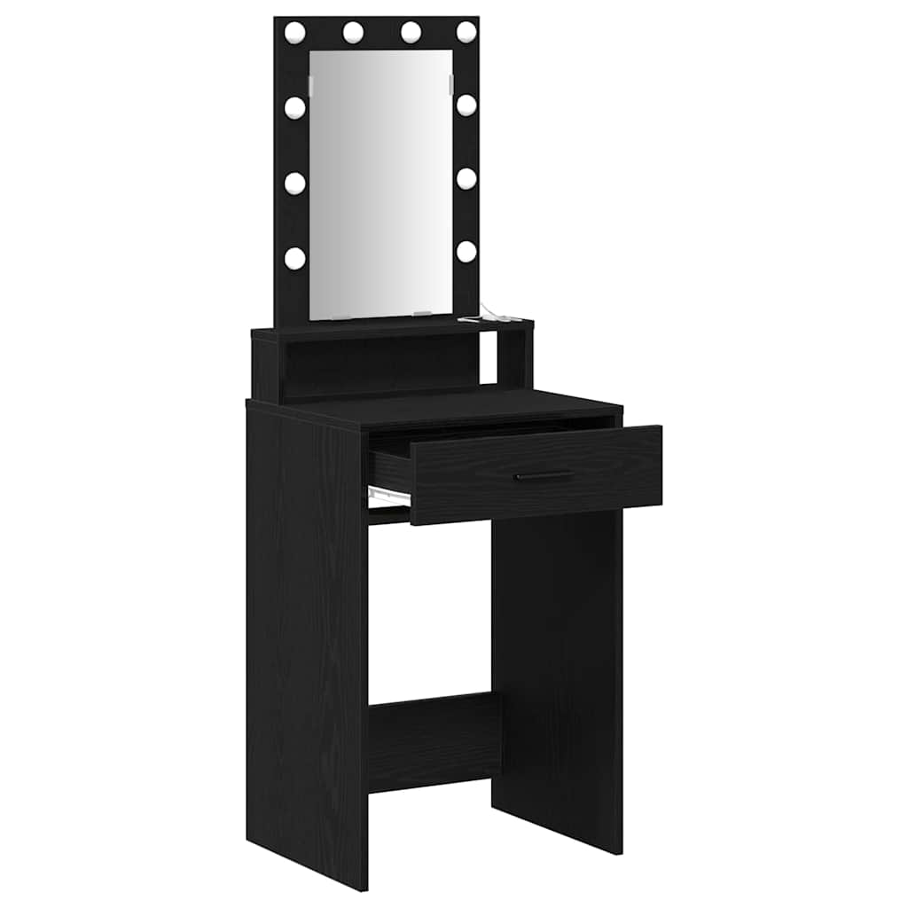 Mesa Tocador Negro 50 x 41 x 140 cm Madera de ingeniería