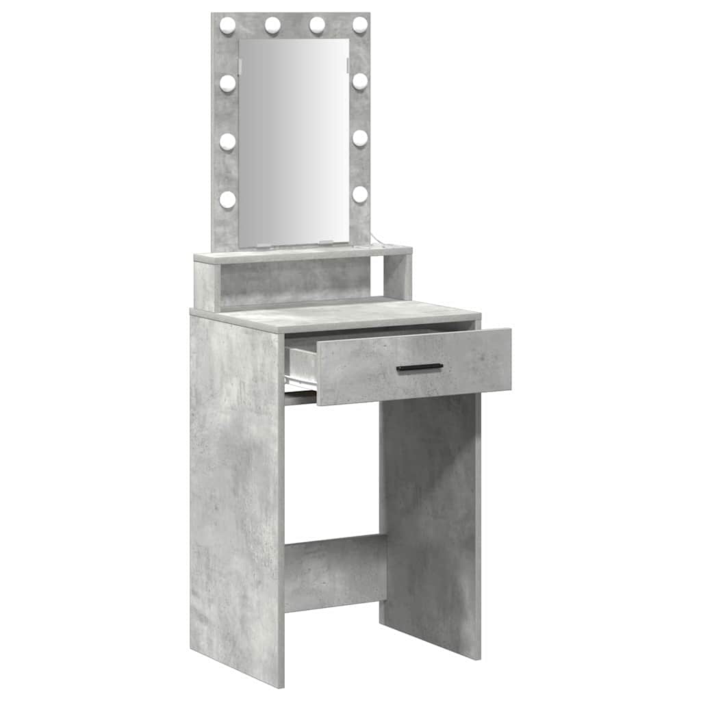 Mesa Tocador Gris 50 x 41 x 140 cm Madera de ingeniería