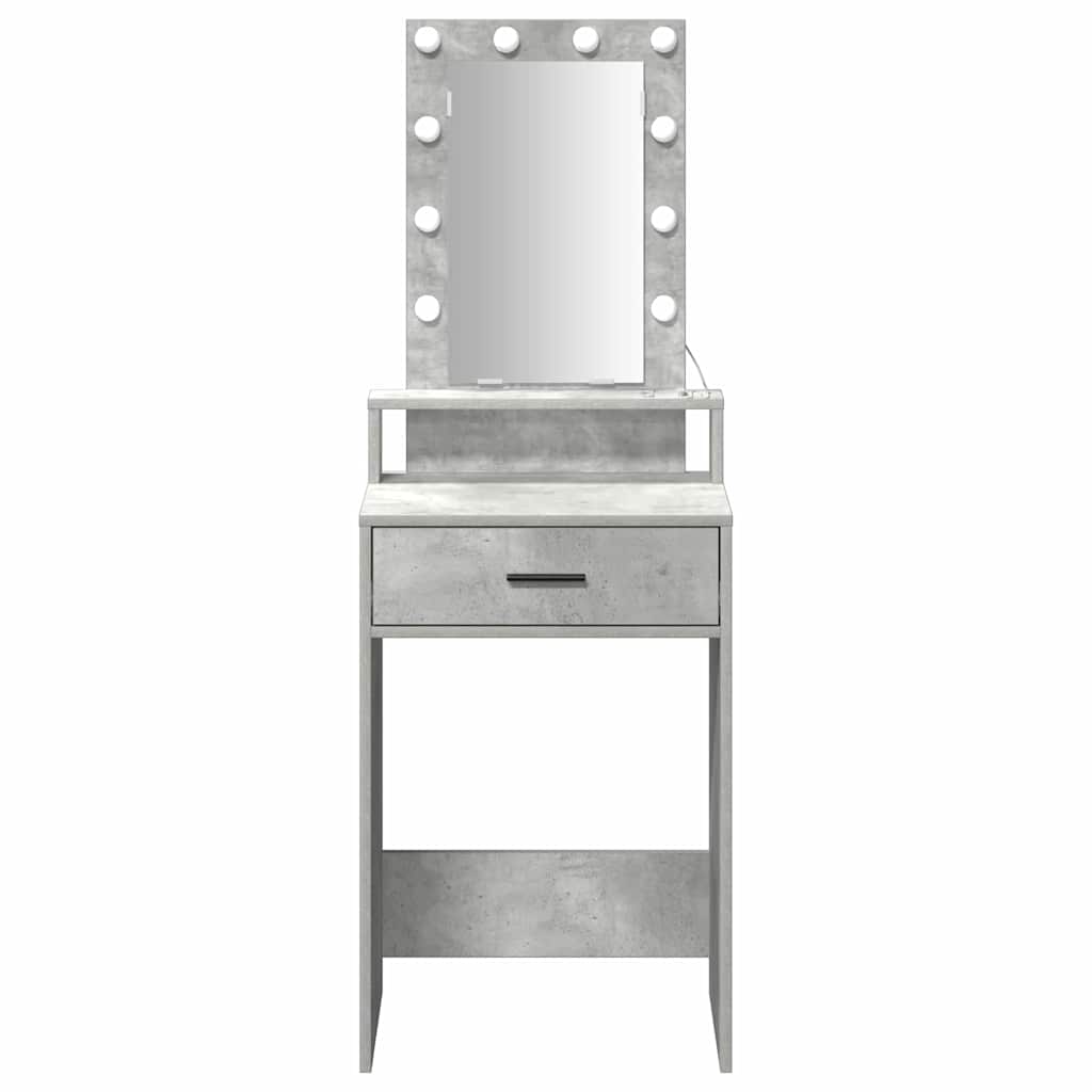 Mesa Tocador Gris 50 x 41 x 140 cm Madera de ingeniería
