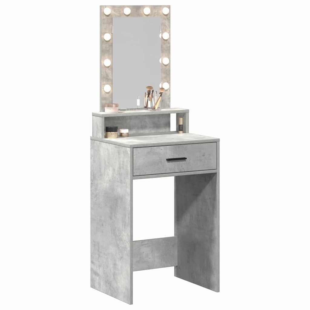 Mesa Tocador Gris 50 x 41 x 140 cm Madera de ingeniería