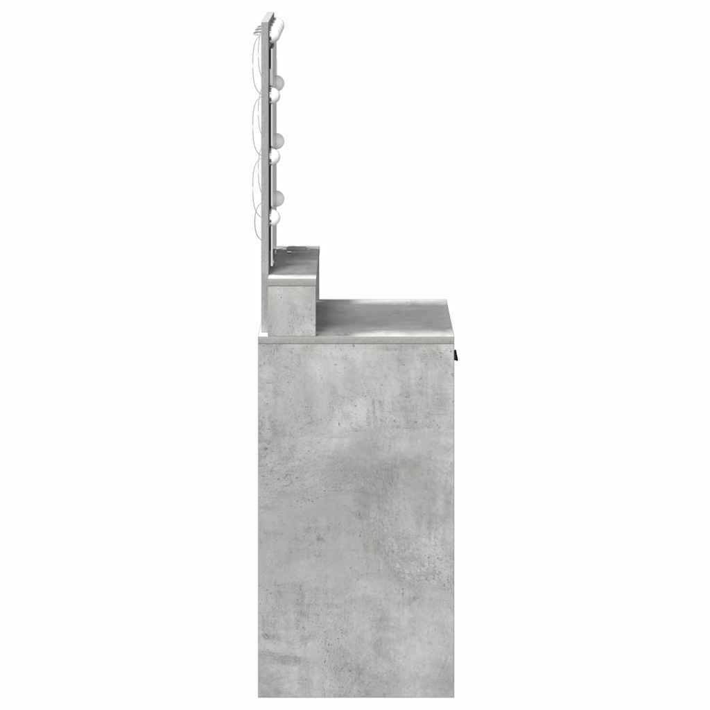 Mesa Tocador Gris 50 x 41 x 140 cm Madera de ingeniería