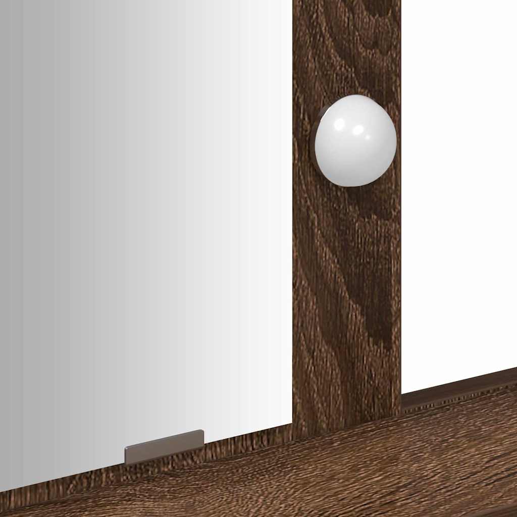 Mesa de tocador Marrón 79 x 41 x 140 cm Madera contrachapada