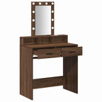 Mesa de tocador Marrón 79 x 41 x 140 cm Madera contrachapada