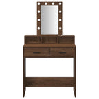 Mesa de tocador Marrón 79 x 41 x 140 cm Madera contrachapada