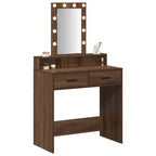 Mesa de tocador Marrón 79 x 41 x 140 cm Madera contrachapada