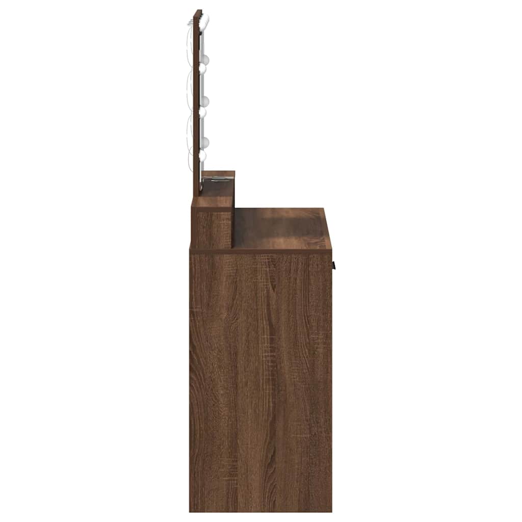 Mesa de tocador Marrón 79 x 41 x 140 cm Madera contrachapada