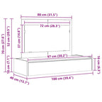 Mesa Tocador con cajón 100 x 40 x 70 cm Madera de ingeniería