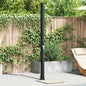Ducha Solar al Aire Libre Negro 217 cm PVC y Aluminio