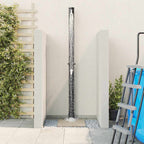 Ducha Solar al Aire Libre Negro 217 cm PVC y Aluminio