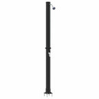 Ducha Solar al Aire Libre Negro 217 cm PVC y Aluminio