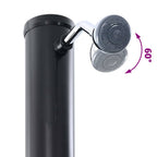 Ducha Solar al Aire Libre Negro 217 cm PVC y Aluminio