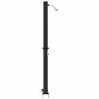 Ducha Solar al Aire Libre Negro 217 cm PVC y Aluminio