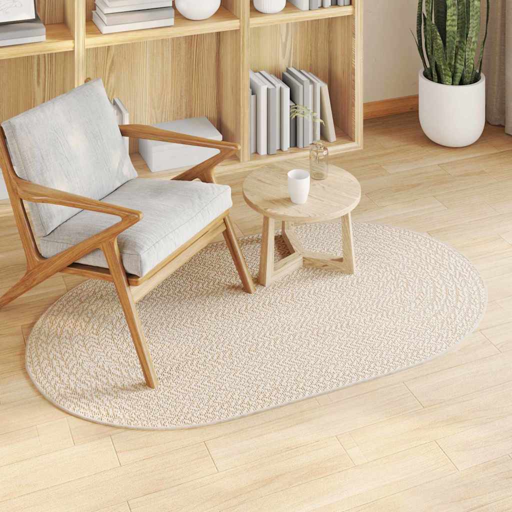 Alfombra ZIZUR Crema 150 x 80 cm Polipropileno