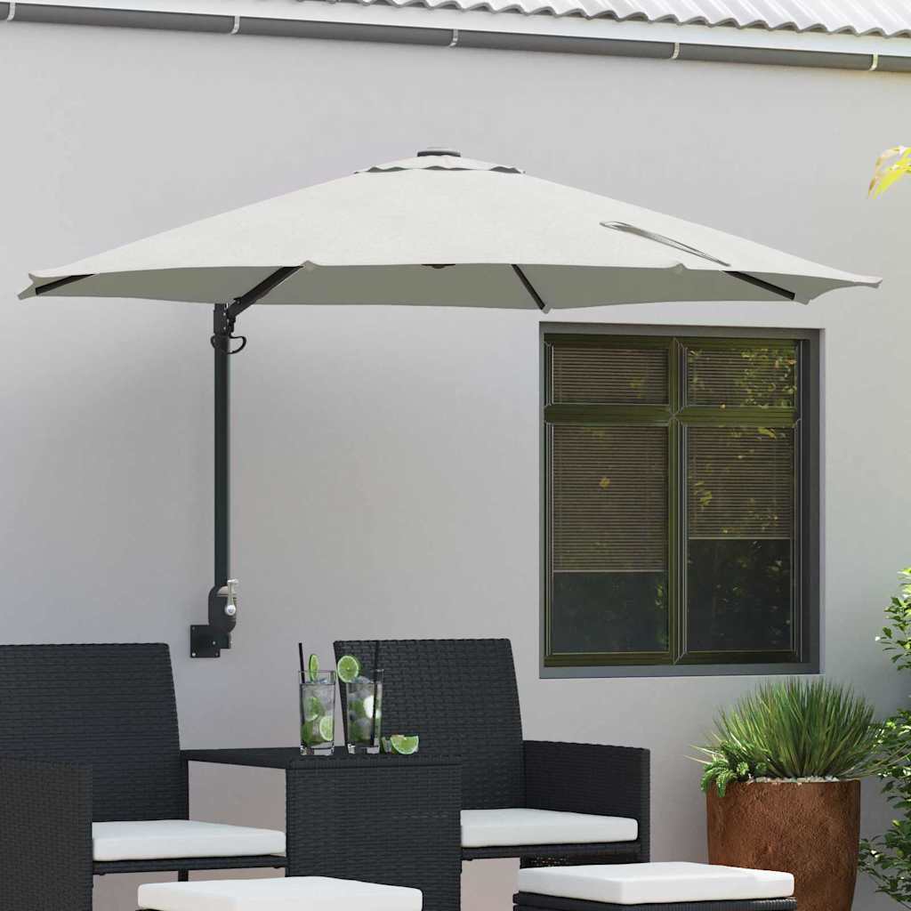 Anthracite Garden Parasol 248 x 248 x 148 cm