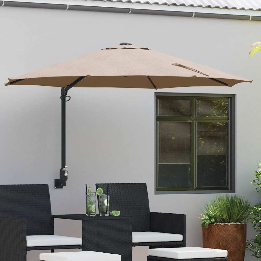 Anthracite Garden Parasol 248 x 248 x 148 cm
