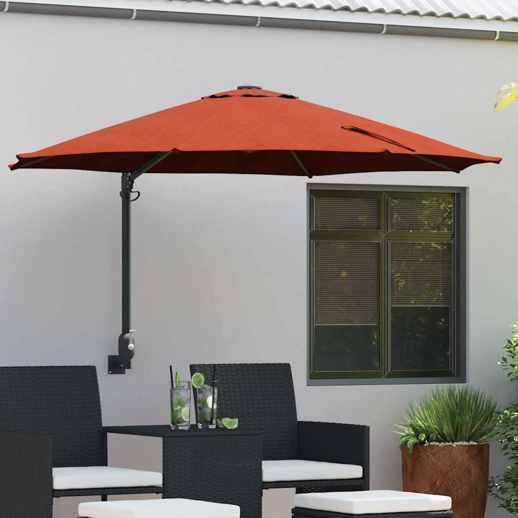 Anthracite Garden Parasol 248 x 248 x 148 cm