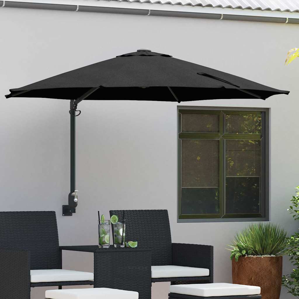 Anthracite Garden Parasol 248 x 248 x 148 cm