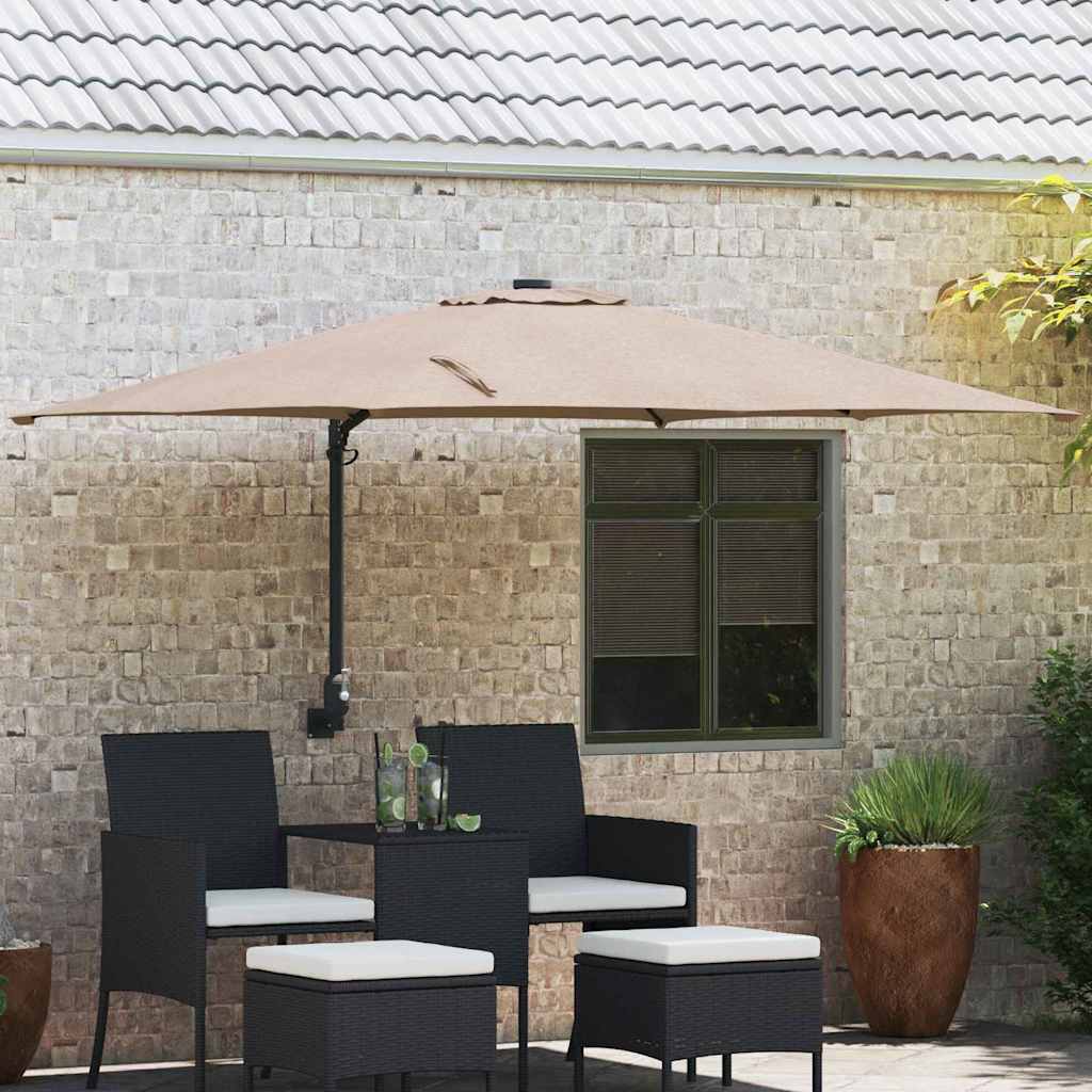 Garden Parasol Anthracite 248.5 x 247.5 x 160 cm