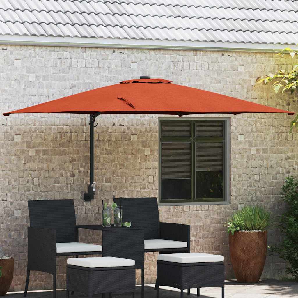 Garden Parasol Anthracite 248.5 x 247.5 x 160 cm