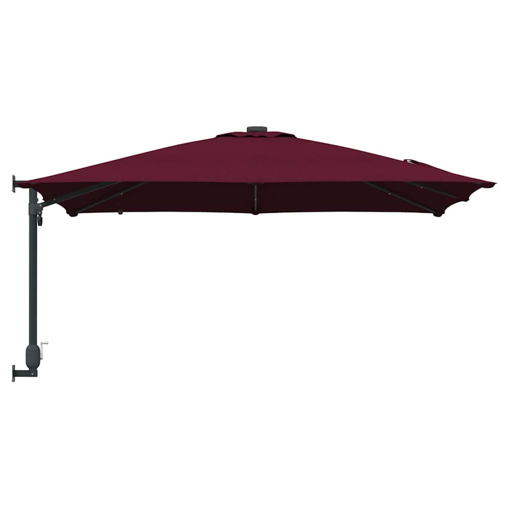 Sombrilla de jardín Rojo Burdeos 248,5 x 247,5 x 160 cm