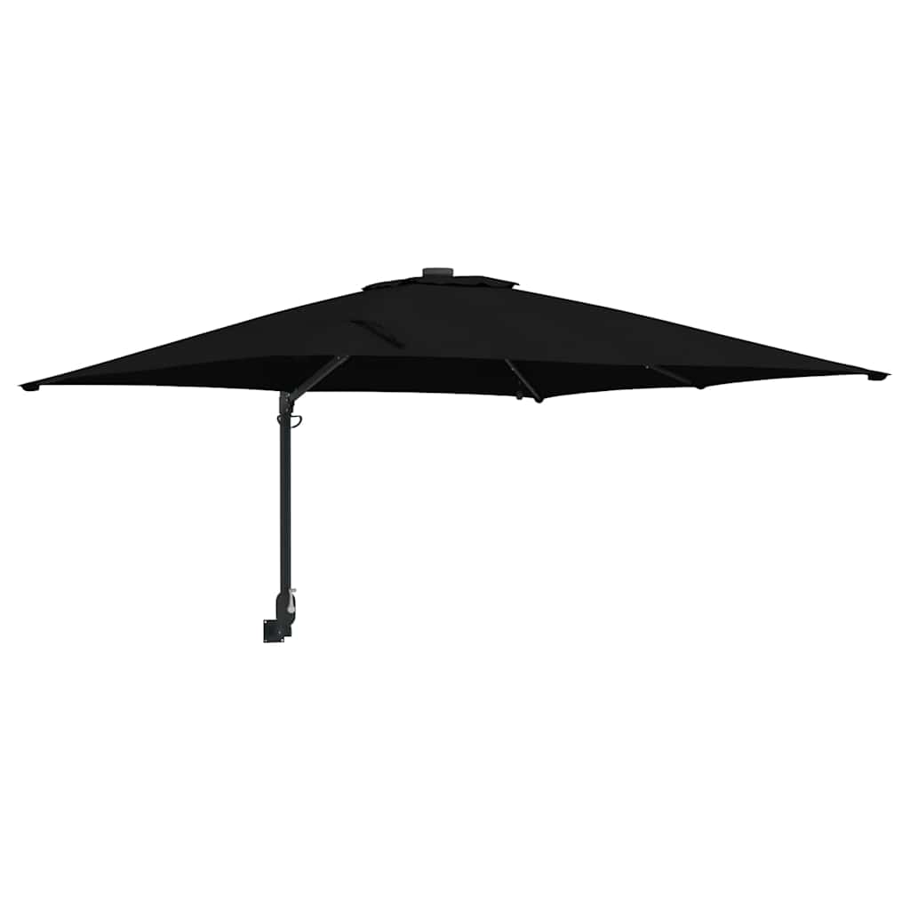 Sombrilla de jardín Negro 248,5 x 247,5 x 160 cm