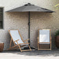Sombrilla de jardín Antracita 294 x 150 x 223 cm