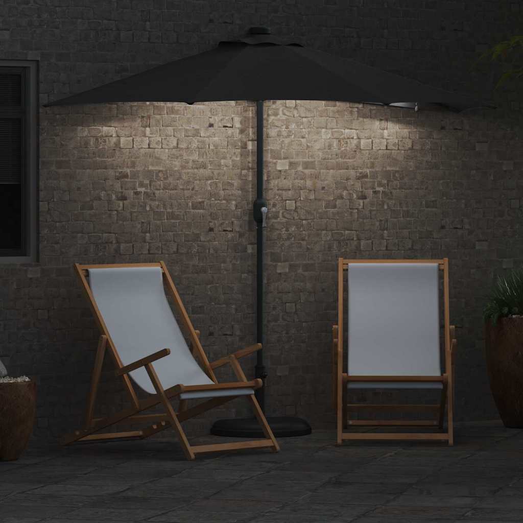 Sombrilla de jardín Antracita 294 x 150 x 223 cm