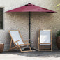 Sombrilla de jardín Antracita 294 x 150 x 223 cm