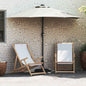 Sombrilla de jardín Antracita 294 x 150 x 224 cm