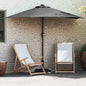 Sombrilla de jardín Antracita 294 x 150 x 224 cm