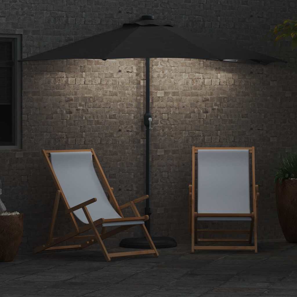 Sombrilla de jardín Antracita 294 x 150 x 224 cm