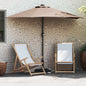 Sombrilla de jardín Antracita 294 x 150 x 224 cm