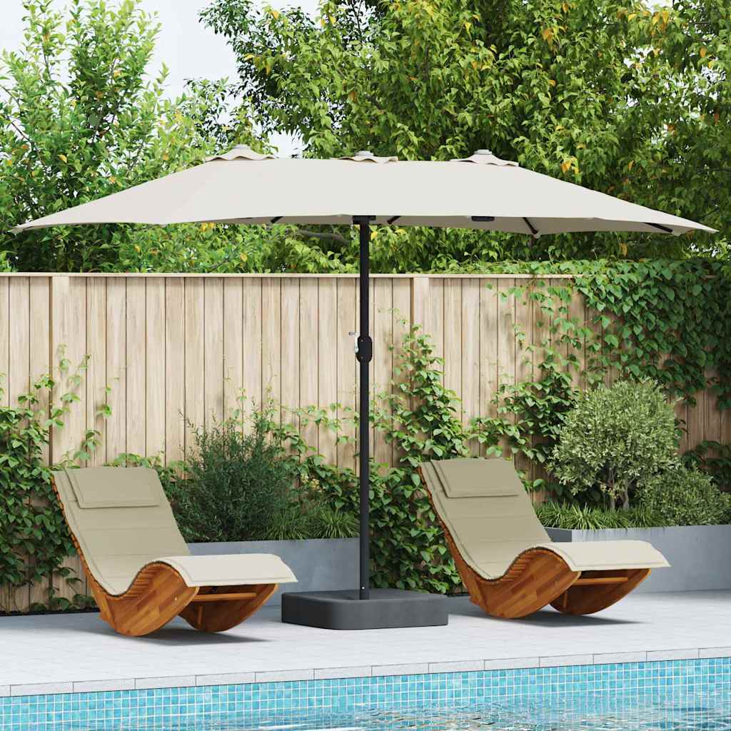 Garden umbrella Anthracite 385 x 209 x 244 cm