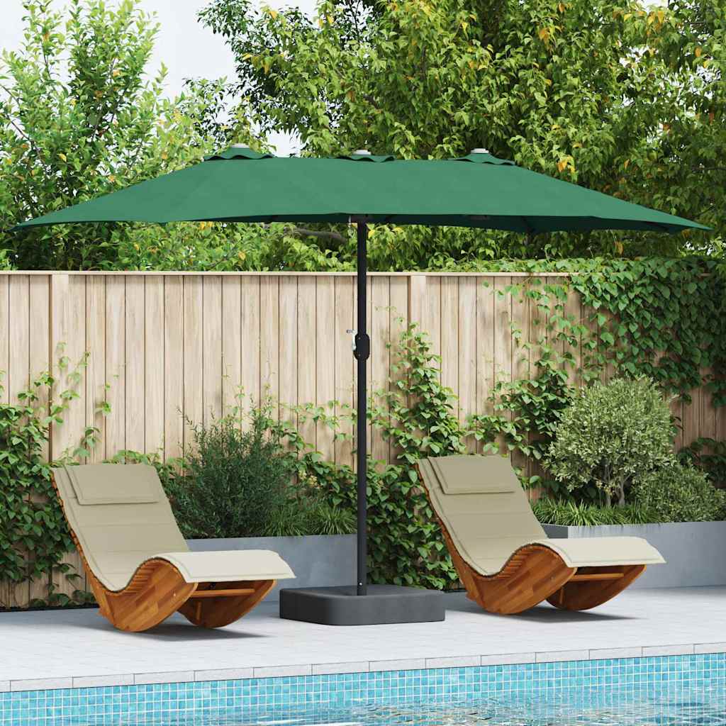 Garden umbrella Anthracite 385 x 209 x 244 cm