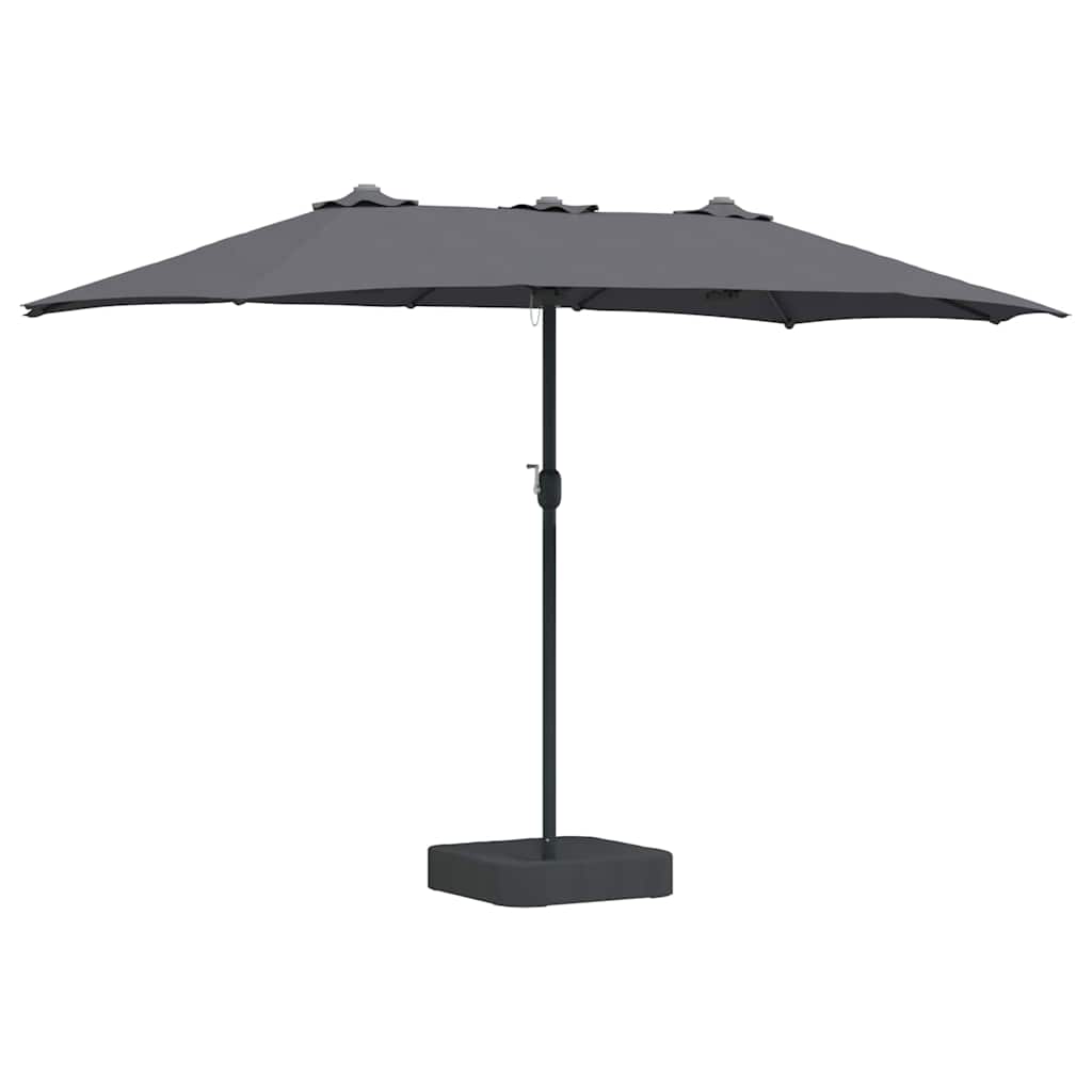 Sombrilla de jardín Antracita 385 x 209 x 244 cm