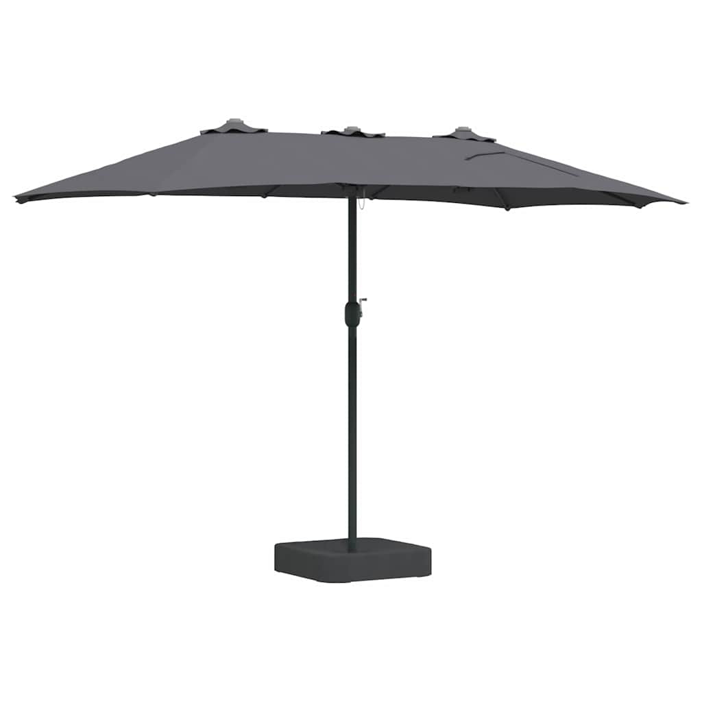 Sombrilla de jardín Antracita 385 x 209 x 244 cm