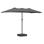 Sombrilla de jardín Antracita 385 x 209 x 244 cm