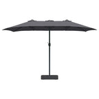 Sombrilla de jardín Antracita 385 x 209 x 244 cm