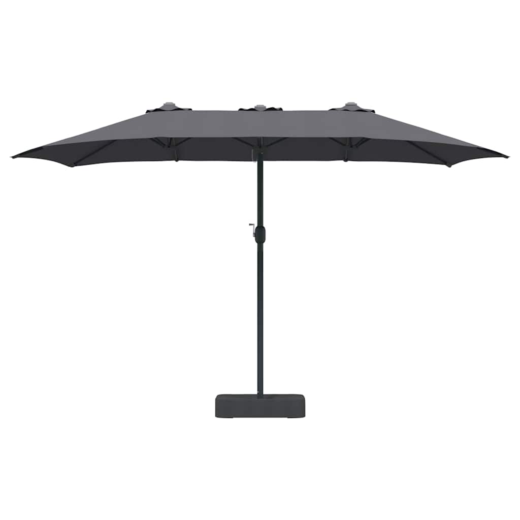 Sombrilla de jardín Antracita 385 x 209 x 244 cm
