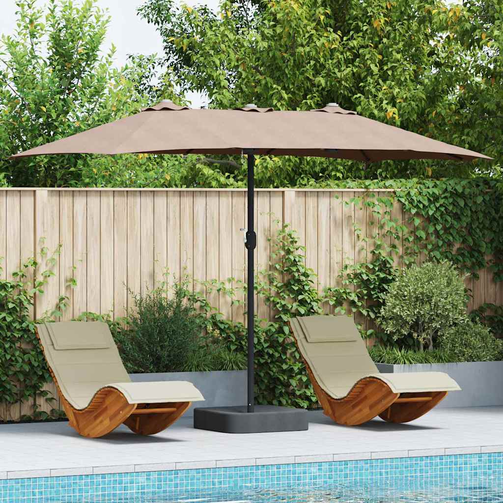 Garden umbrella Anthracite 385 x 209 x 244 cm
