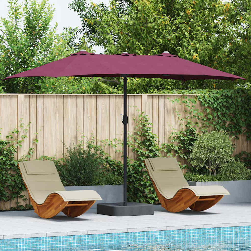 Garden umbrella Anthracite 385 x 209 x 244 cm