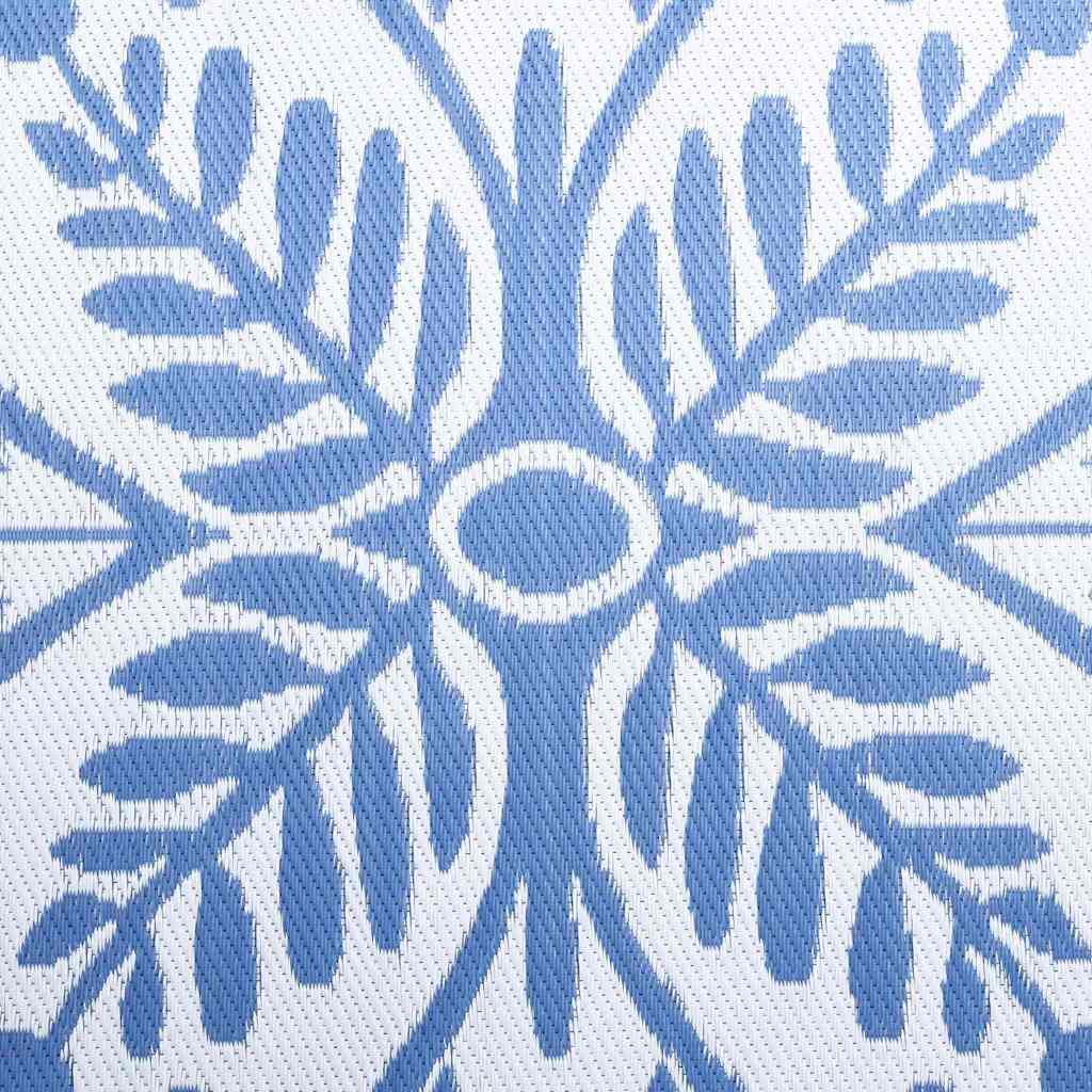 Alfombra de exterior Floral ARAKIL Azul Bebé y 400 x 300 cm
