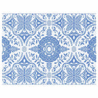 Alfombra de exterior Floral ARAKIL Azul Bebé y 400 x 300 cm